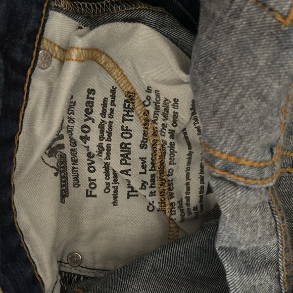 Levi Strauss Levi’s Men’s Jeans Size 32/34 32W 34L gently used like new denim - Picture 3 of 8